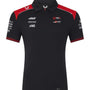 Haas Racing F1 2026 Men's Team Polo Shirt - Black Polos Haas F1 Racing Team 