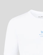 Alpine Racing F1 Franco Colapinto Relaxed Fit T-Shirt- White/Blue Ice T-shirts Alpine 