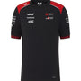 Haas Racing F1 2026 Kids Team Set Up T-Shirt - Youth Black T-shirts Haas F1 Racing Team 