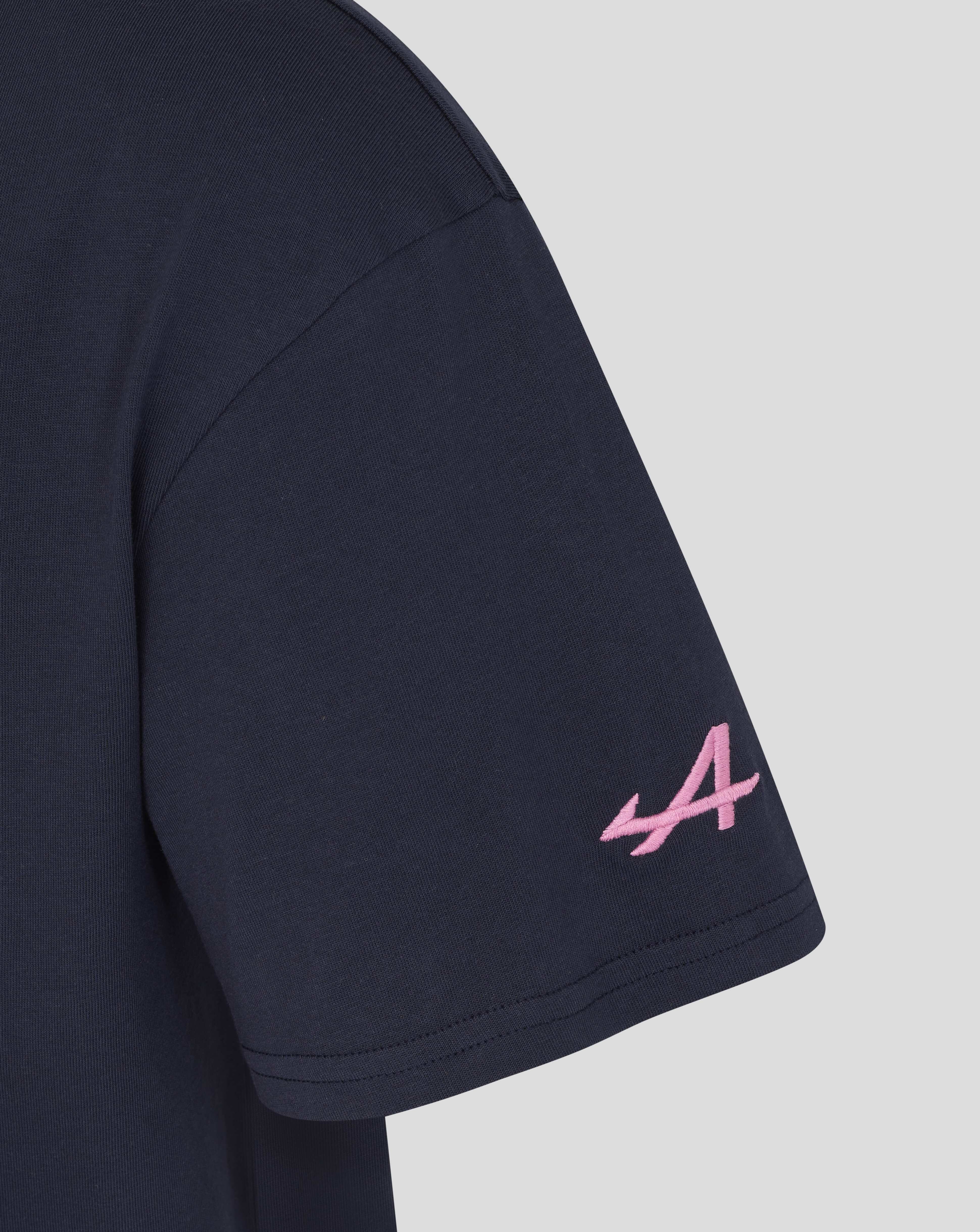 Alpine Racing F1 'A' Graphic Relaxed Fit T-Shirt - Navy T-shirts Alpine 
