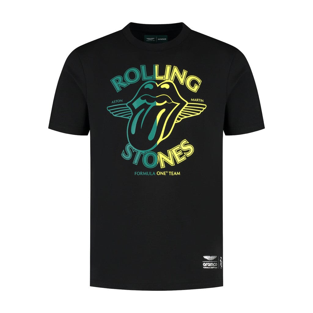 Aston Martin F1 Special Edition Rolling Stones T-Shirt - Black T-shirts Aston Martin F1 