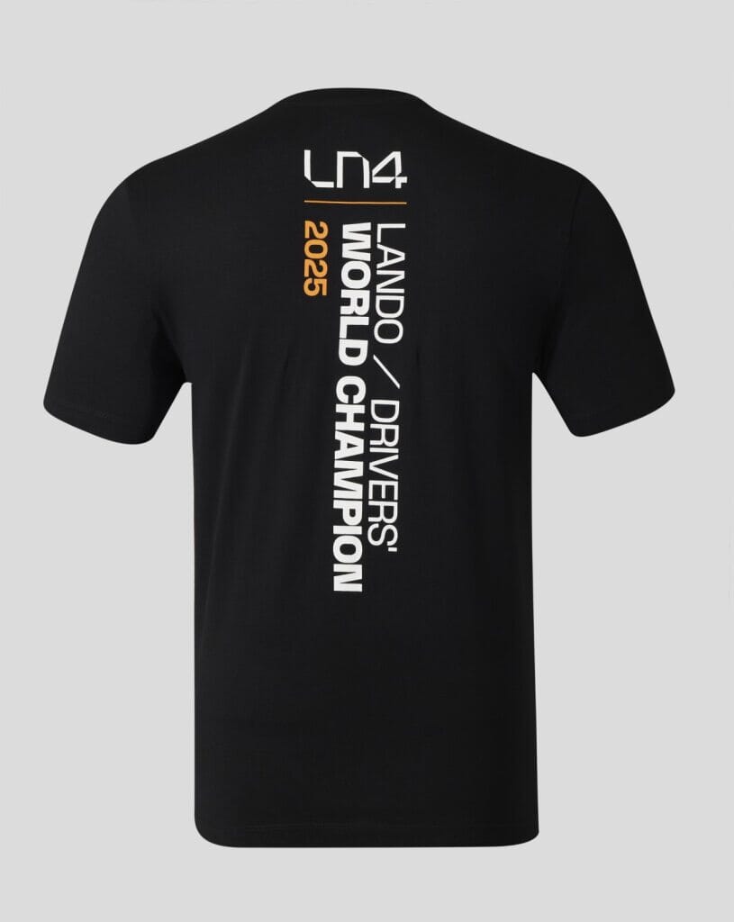 McLaren F1 Lando Norris Championship Winner T-Shirt - Black T-shirts McLaren-Castore 