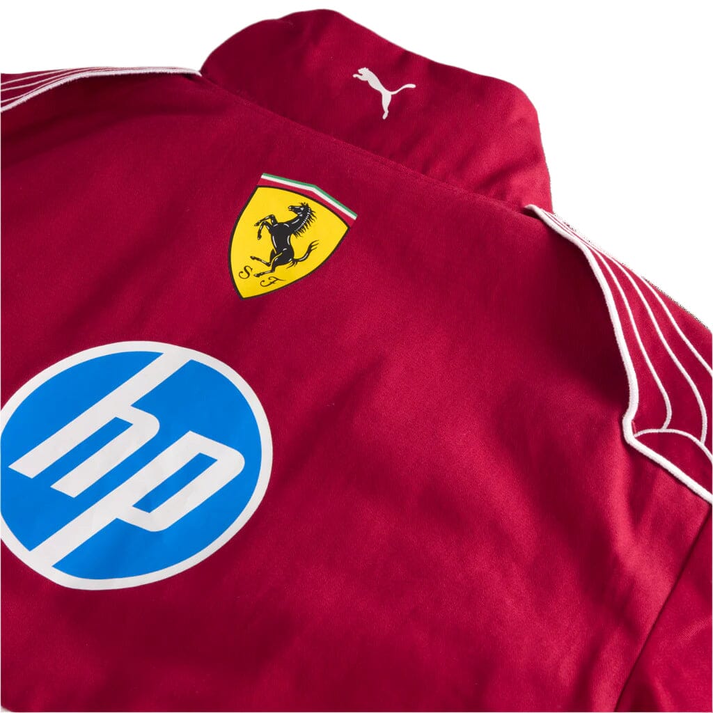 Scuderia Ferrari F1 2025 Team Vintage Racing Jacket - Dark Cherry Jackets Scuderia Ferrari 
