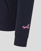 Alpine Racing F1 Sleeve Graphic Relaxed Fit Pullover Hoodie - Navy Hoodies Alpine 