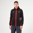 Ducati x Macron Men's Warmup Zip Up Hoodie - Black Hoodies Ducati 