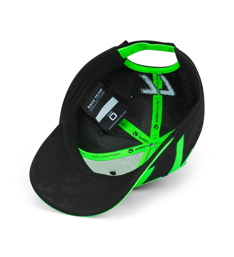 Stake F1 Kick Sauber 2024 Team Valtteri Bottas Baseball Hat - Black Hats Stake F1 Kick Sauber 