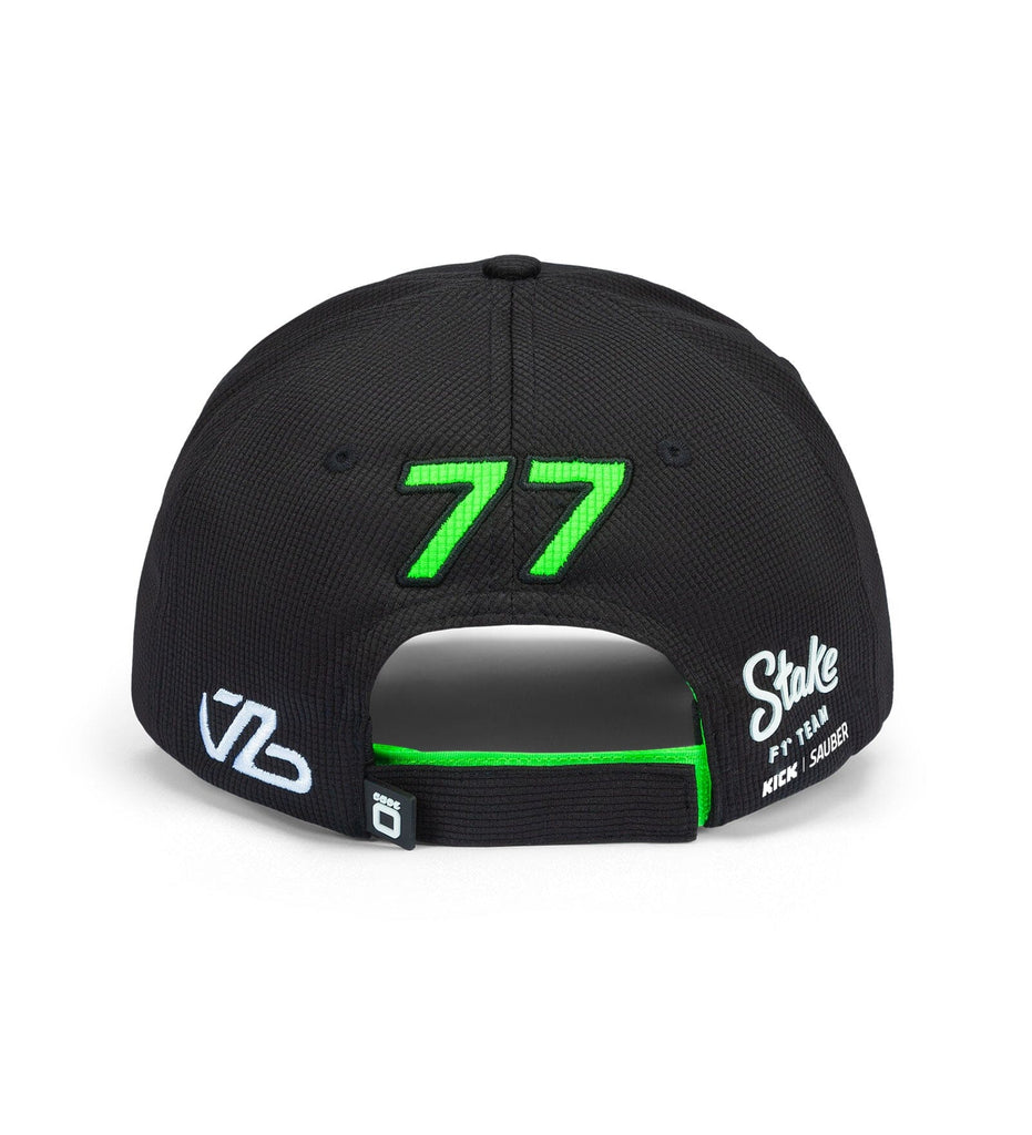 Stake F1 Kick Sauber 2024 Team Valtteri Bottas Baseball Hat - Black Hats Stake F1 Kick Sauber 