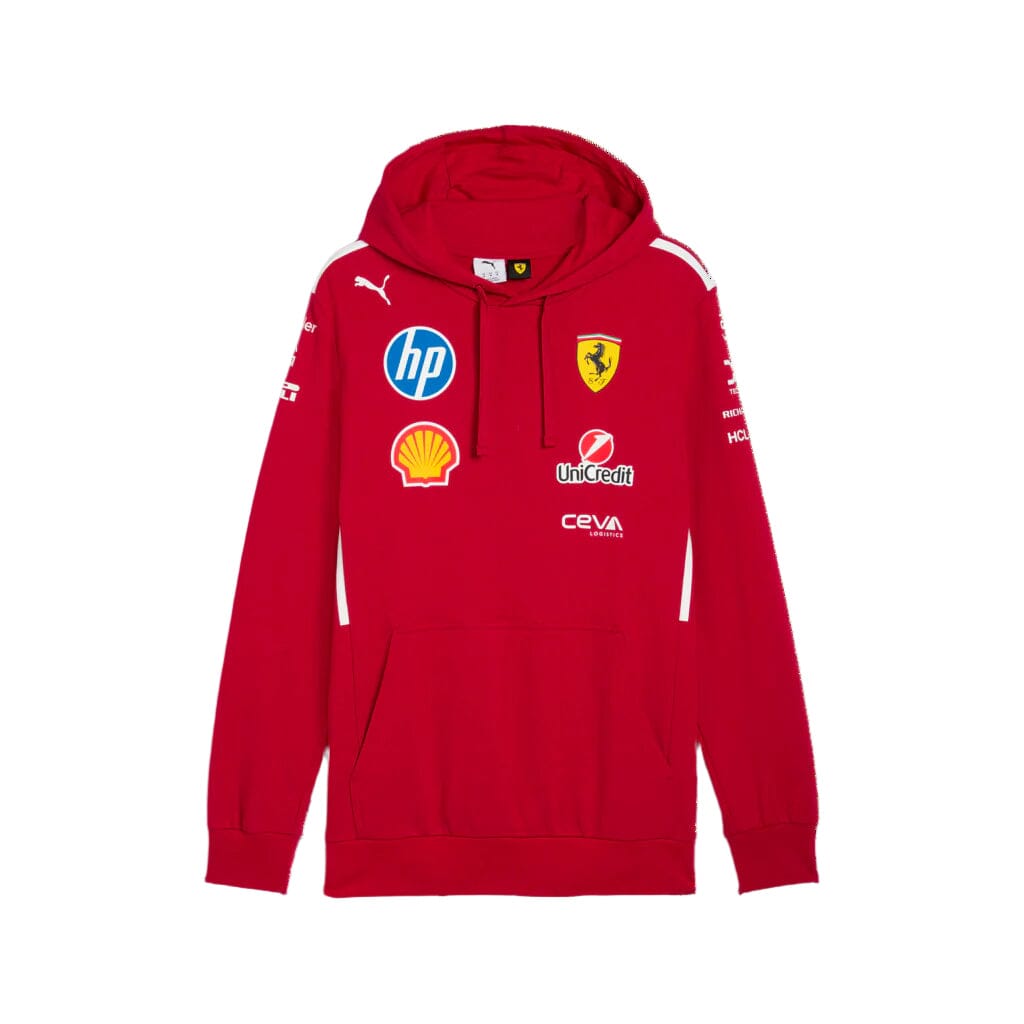 Scuderia Ferrari F1 2025 Team Hoodie - Dark Cherry Hoodies Scuderia Ferrari 