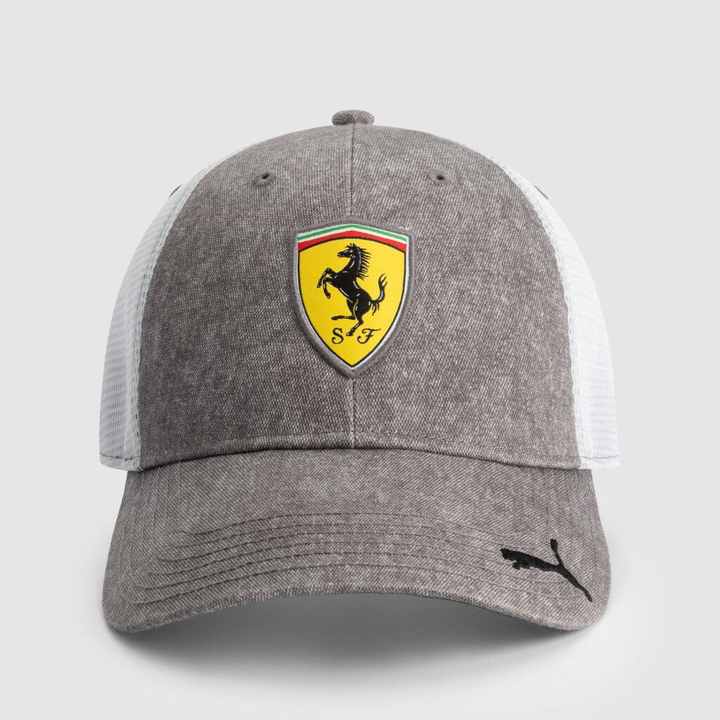 Scuderia Ferrari F1 Puma Race Trucker Hat - Black/Gray Hats Scuderia Ferrari 