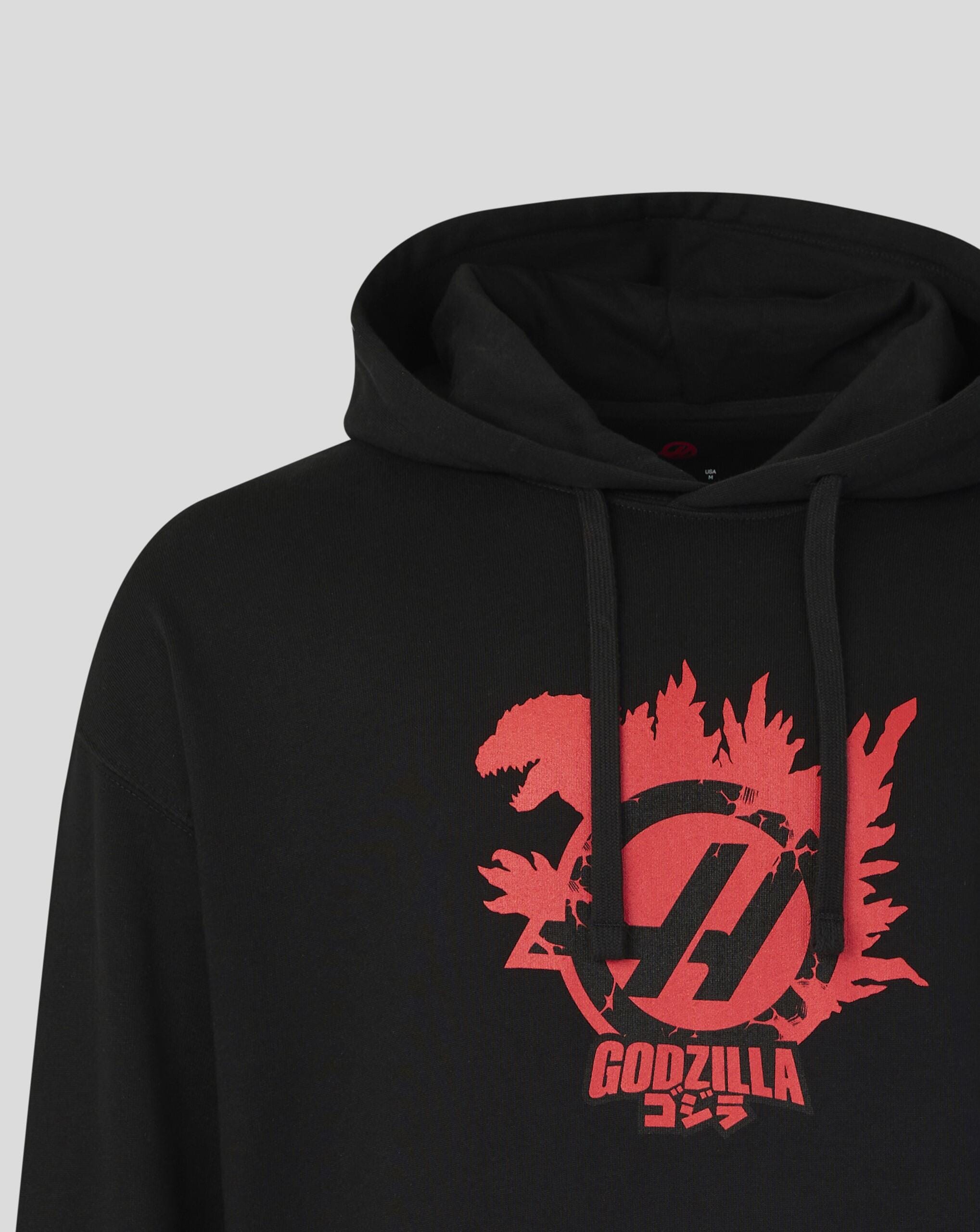 Haas Racing F1 X Godzilla Hoodie - Black Hoodies Haas F1 Racing Team 