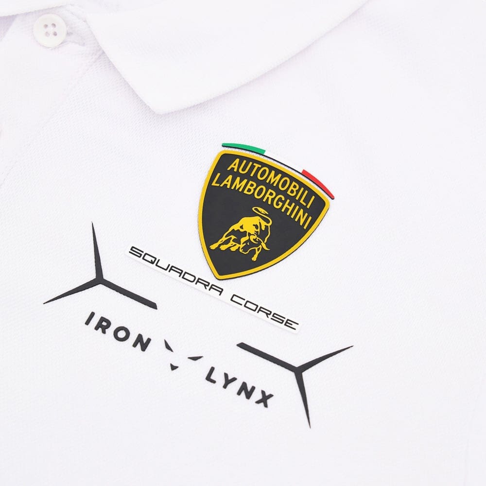 Automobili Lamborghini SC63 HyperCar Kids Team Polo Shirt - Youth Black/White Polos Automobili Lamborghini 