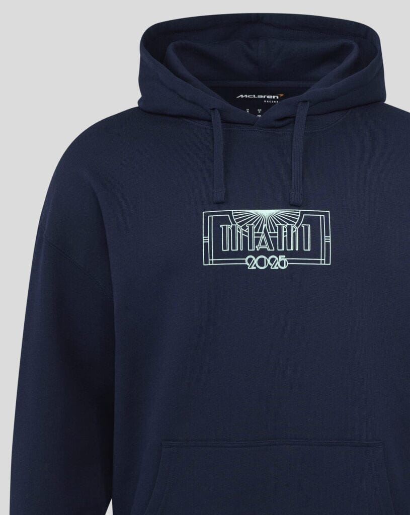 McLaren F1 Miami GP Oversized Hoodie - French Navy Hoodies McLaren-Castore 
