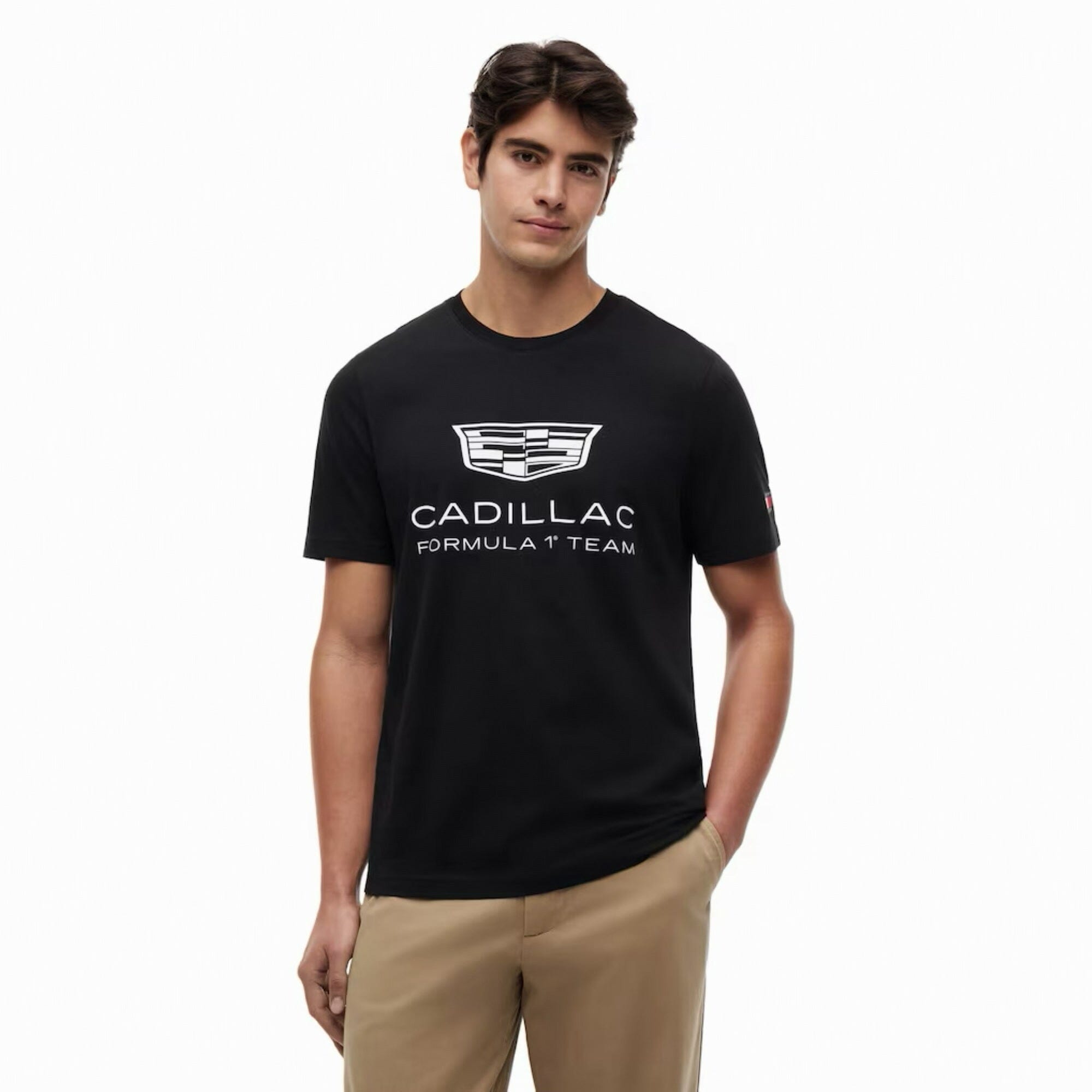 Cadillac F1 Racing Large Shield T-Shirt - Black T-shirts Cadillac F1 