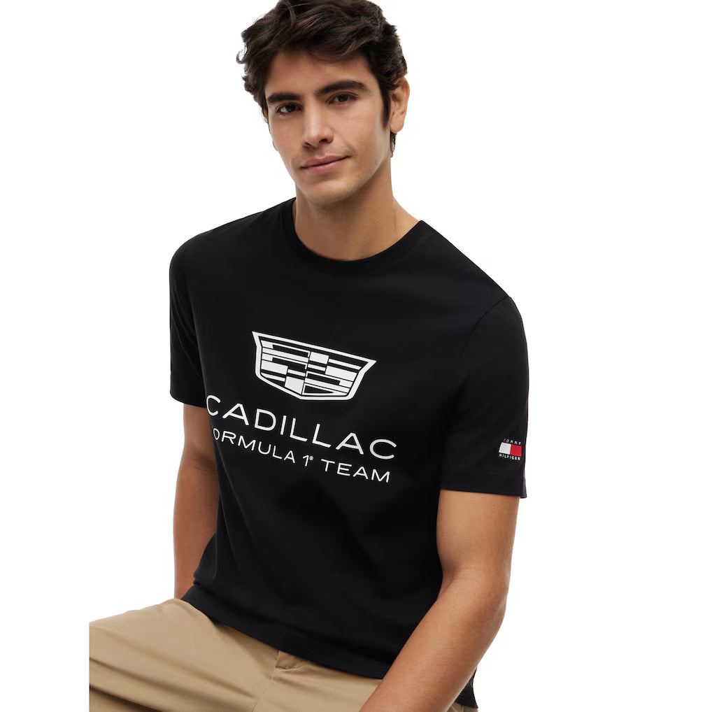 Cadillac F1 Racing Large Shield T-Shirt - Black T-shirts Cadillac F1 