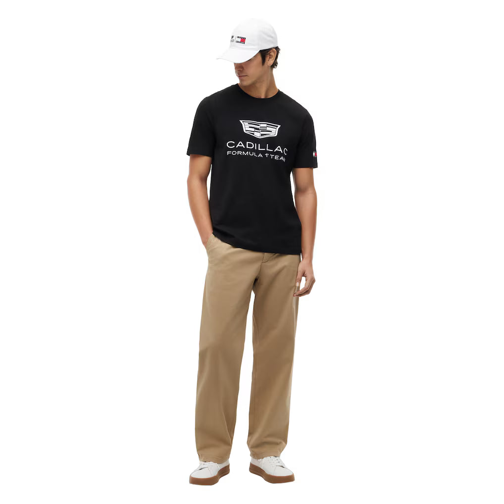 Cadillac F1 Racing Large Shield T-Shirt - Black T-shirts Cadillac F1 