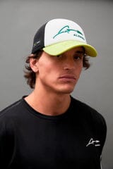 Aston Martin F1 Kimoa Fernando Alonso Trucker Hat- Tricolor Hats Aston Martin F1 