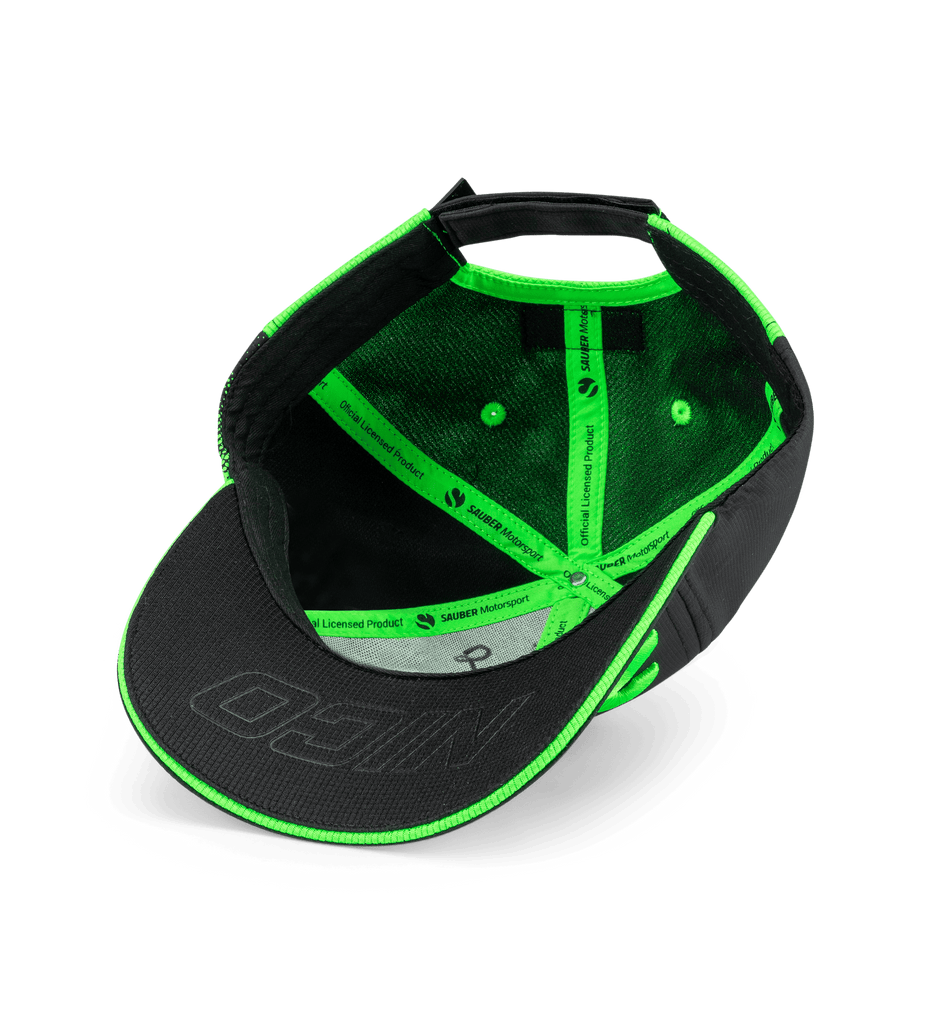 Stake F1 Kick Sauber 2025 Team Nico Hulkenberg Baseball Hat - Black Hats Stake F1 Kick Sauber 