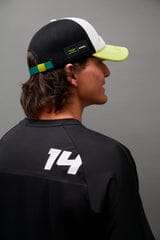Aston Martin F1 Kimoa Fernando Alonso Trucker Hat- Tricolor Hats Aston Martin F1 