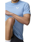 Castore Men's Mainline Short Sleeve T-Shirt - Cool Blue T-shirts Castore Mainline 