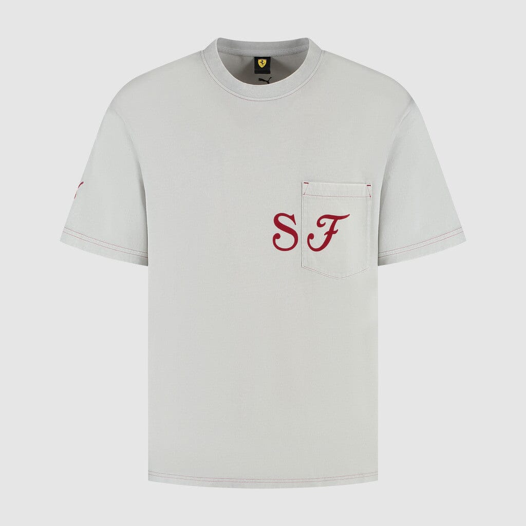 Scuderia Ferrari F1 Puma SF T-Shirt - Black/Gray T-shirts Scuderia Ferrari XS Gray 