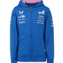 Alpine Racing F1 2026 Kids Team Full Zip Hoodie - Youth Lapis Blue Hoodies Alpine 