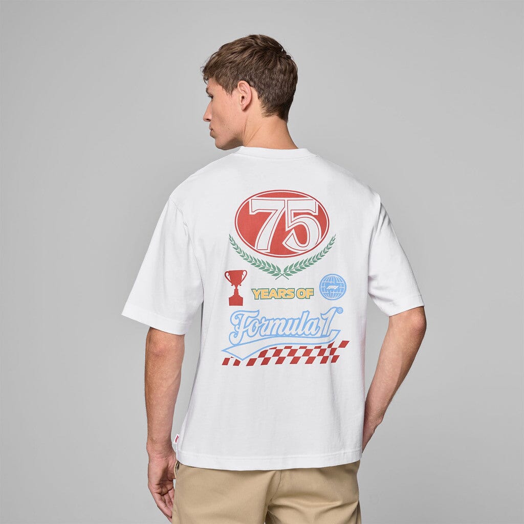 Formula 1 Tech Legacy Graphic T-Shirt - White/Black T-shirts Formula 1 