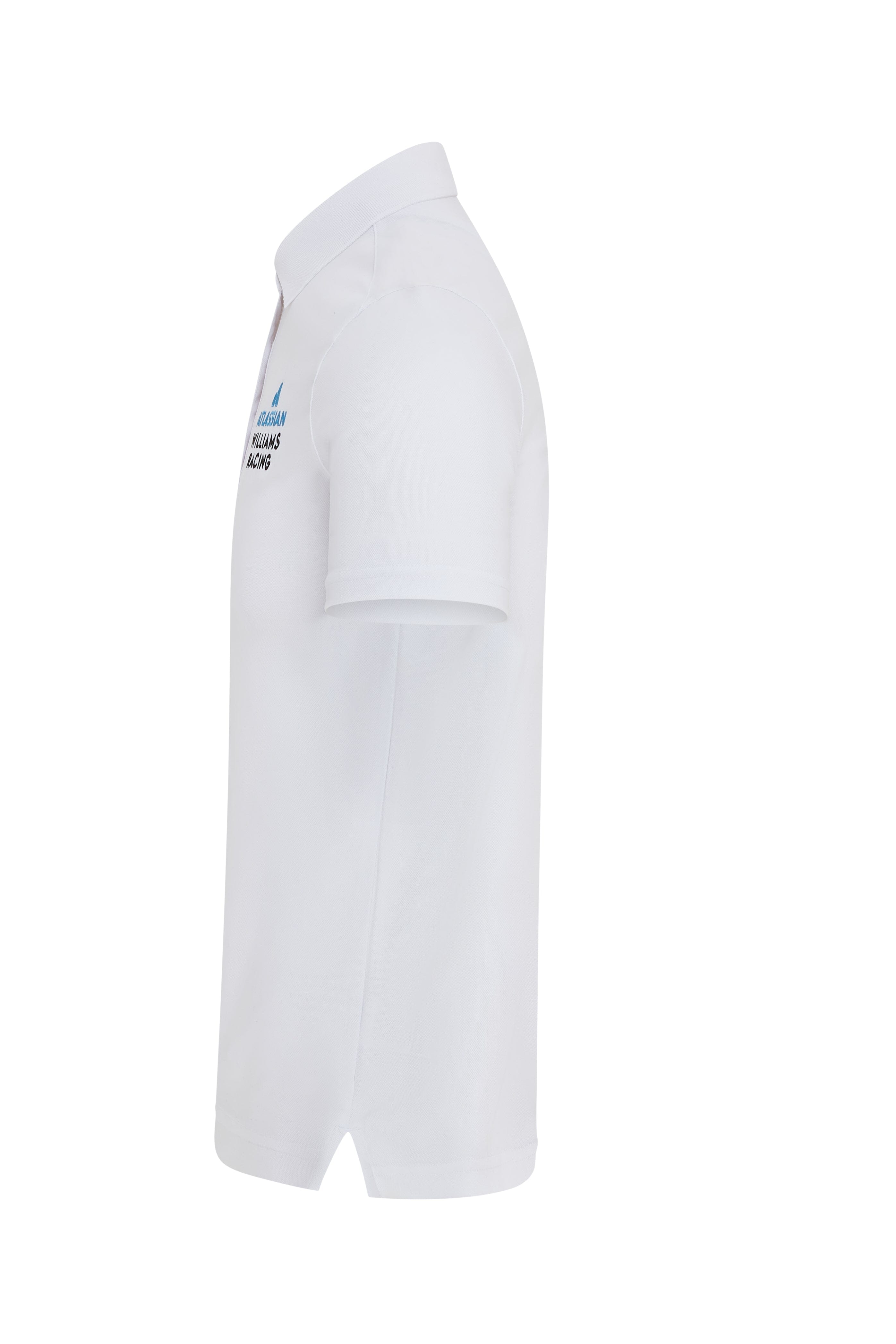 Atlassian Williams Racing F1 Reflo Men's Travel Polo Shirt - White Polos Williams Racing 