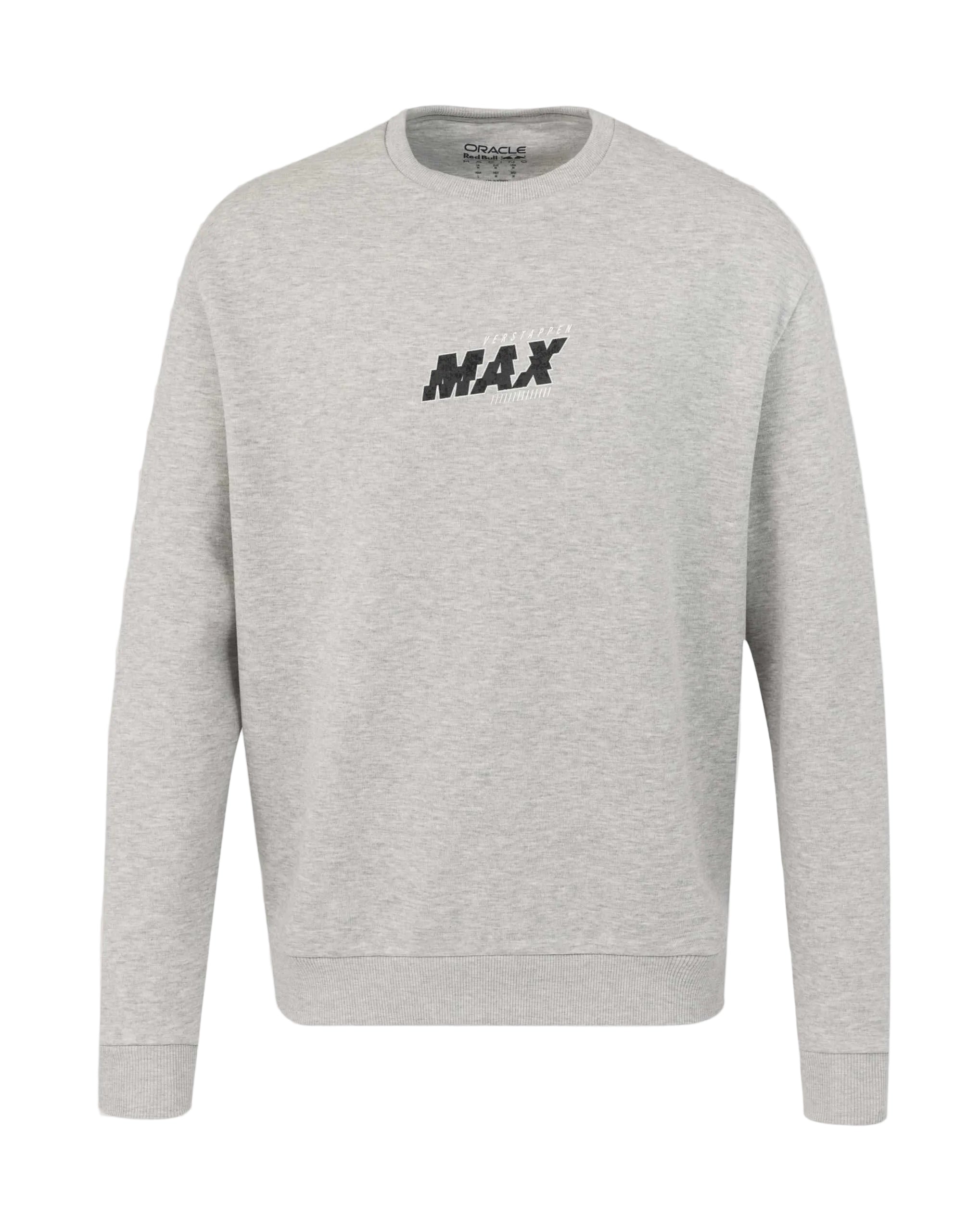Red Bull Racing F1 Max Verstappen Small Logo Sweatshirt - Grey Sweatshirts Red Bull Racing 