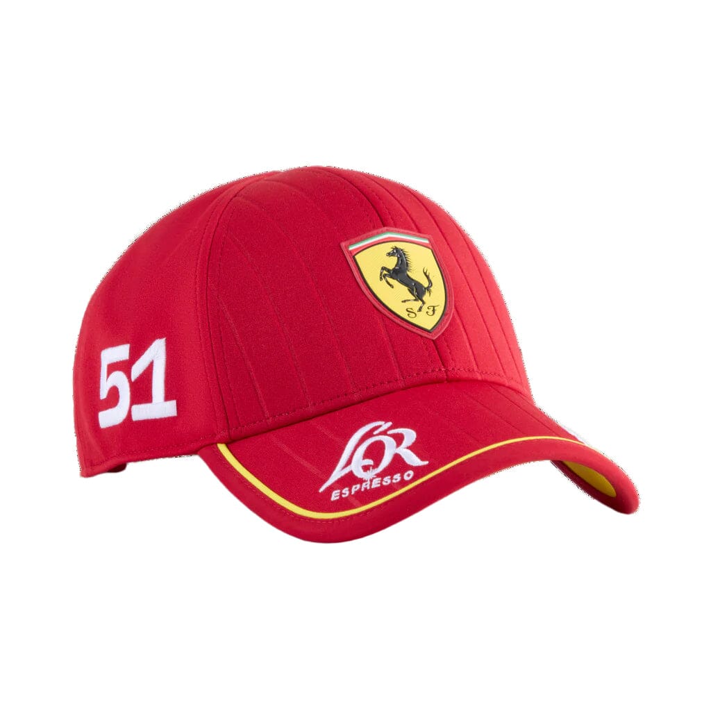 Scuderia Ferrari Hypercar Le Mans 2025 #51 Team Hat - Dark Cherry Hats Scuderia Ferrari Lemans 