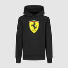Scuderia Ferrari F1 Kids Large Shield Hoodie - Youth Dark Cherry/Puma Black Hoodies Scuderia Ferrari 3-4 Years Black 