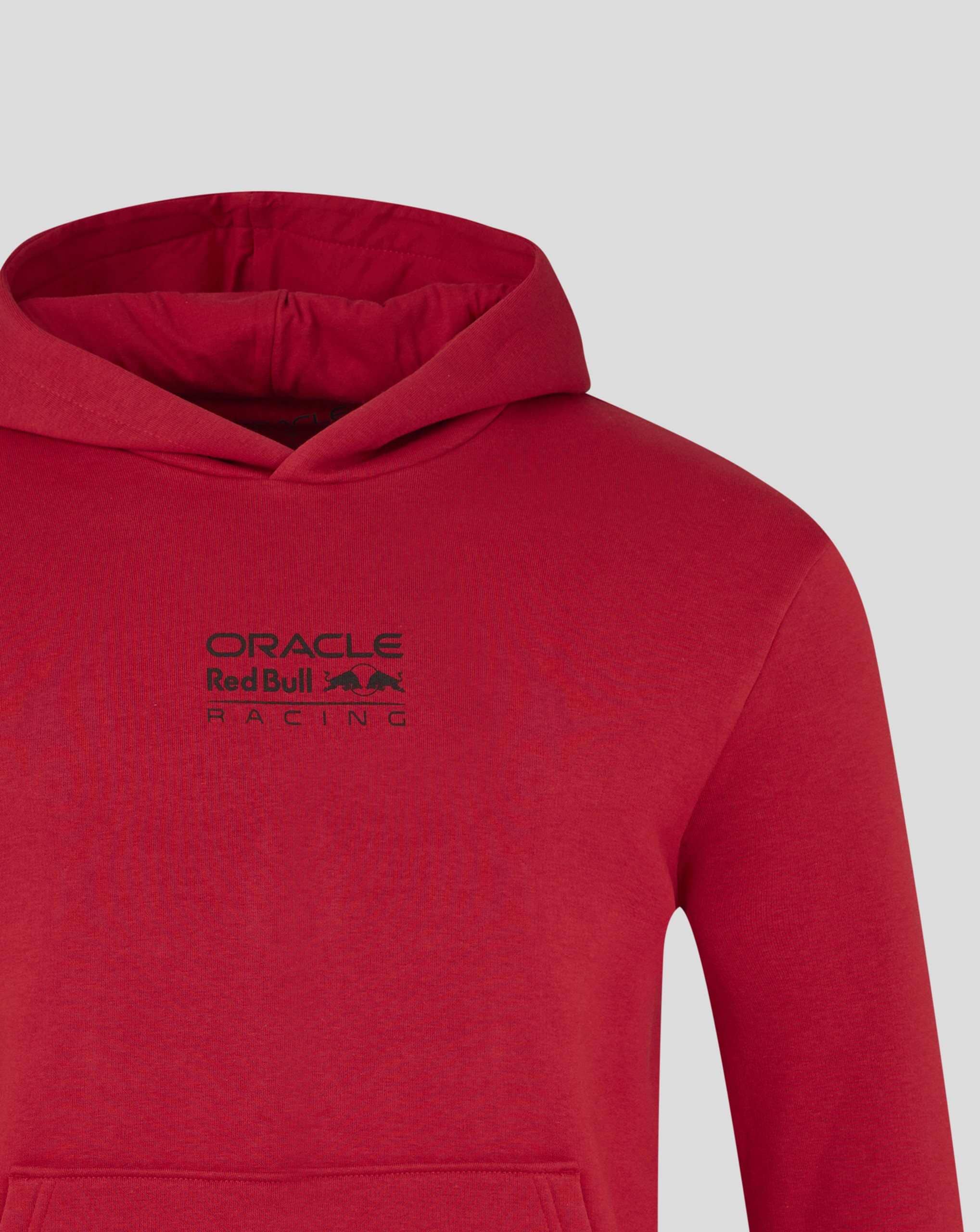 Red Bull Racing F1 Graphic Bull Hoodie - Grey Marl/Chilli Pepper Hoodies Red Bull Racing 