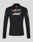 Haas Racing F1 2026 Team 1/4 Zip Fitted Sweater - Black Sweaters Haas F1 Racing Team 