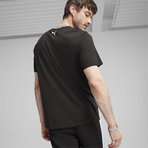 Scuderia Ferrari F1 Men's Puma Big Shield Heritage T-Shirt -Black/White T-shirts Scuderia Ferrari 