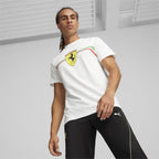 Scuderia Ferrari F1 Men's Puma Big Shield Heritage T-Shirt -Black/White T-shirts Scuderia Ferrari 