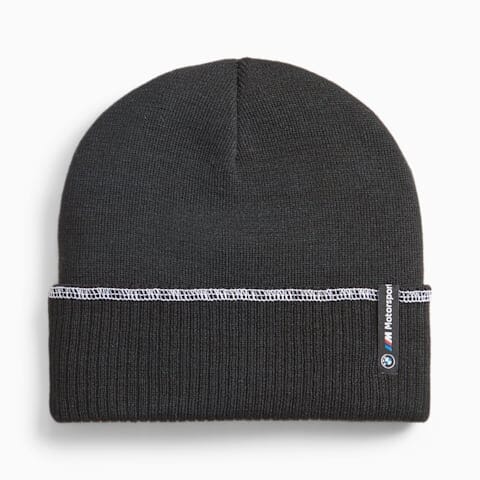 BMW "M" Motorsports Puma Classic Cuff Beanie- Black Hats BMW Motorsports 