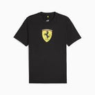 Scuderia Ferrari F1 Men's Puma Large Shield T-Shirt -Red/Yellow/Pink/Black T-shirts Scuderia Ferrari S Black 