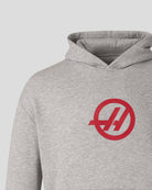 Haas Racing F1 Logo Hoodie - Gray Marl Hoodies Haas F1 Racing Team 