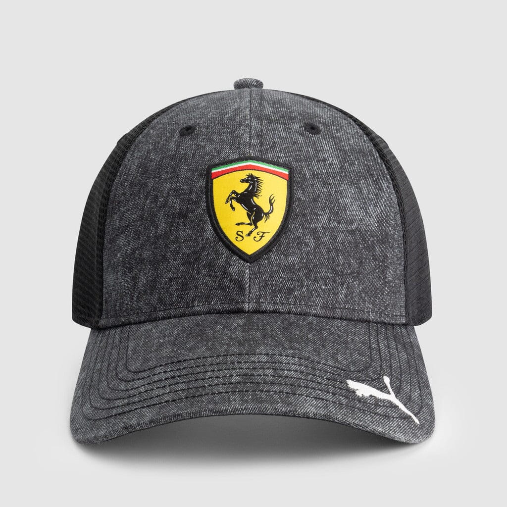 Scuderia Ferrari F1 Puma Race Trucker Hat - Black/Gray Hats Scuderia Ferrari 