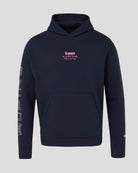 Alpine Racing F1 Sleeve Graphic Relaxed Fit Pullover Hoodie - Navy Hoodies Alpine 