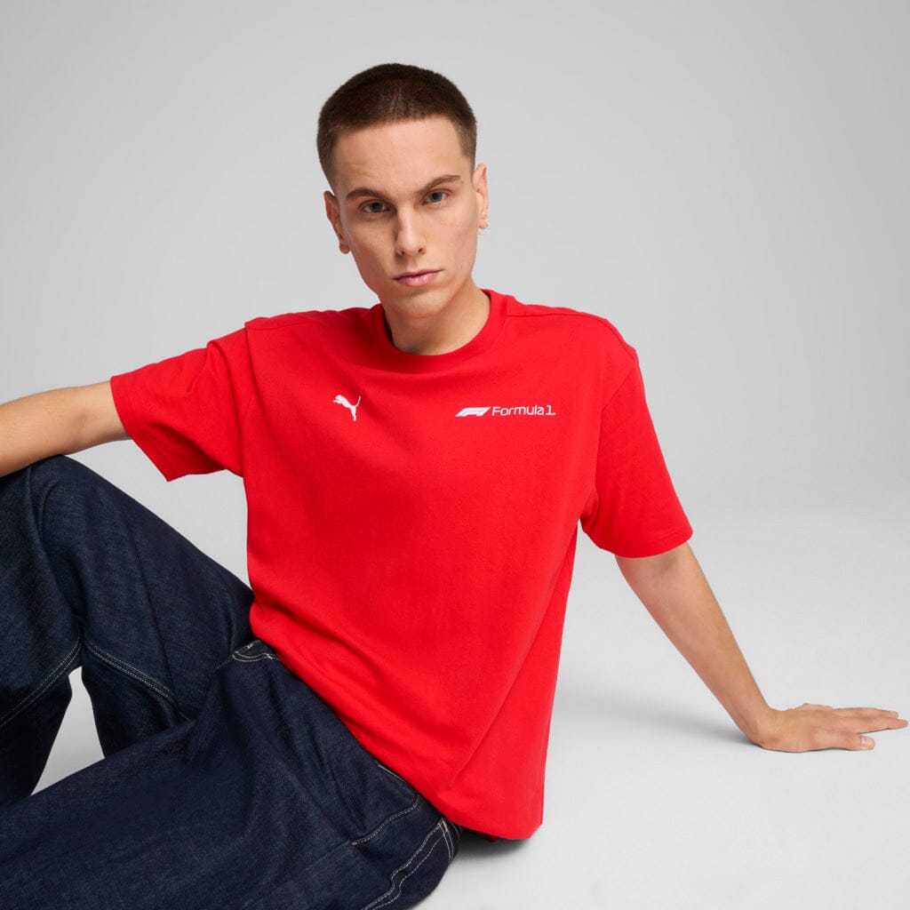 Formula 1 Tech Puma Relaxed Essential T-Shirt - Red/Black T-shirts Formula 1 
