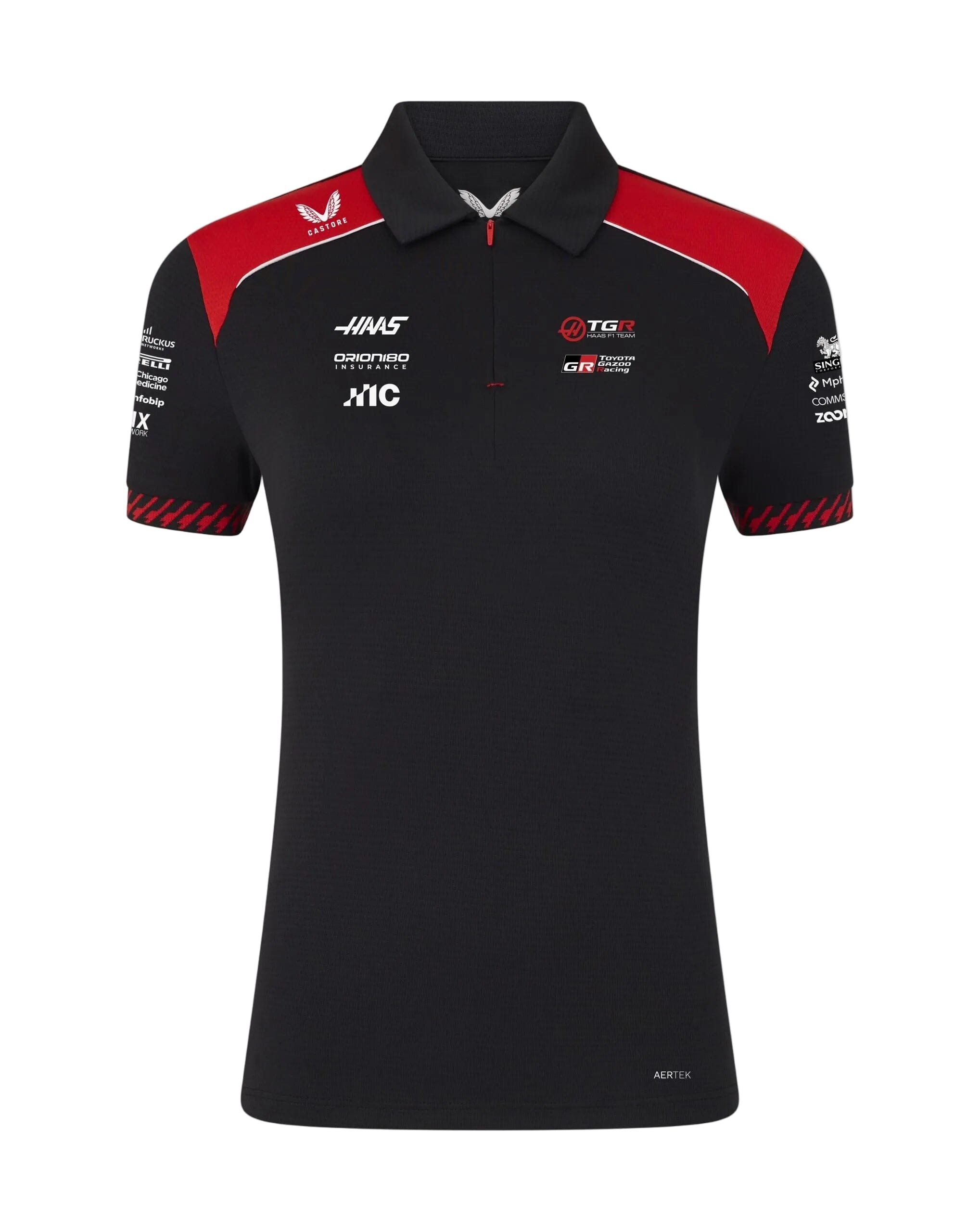 Haas Racing F1 2026 Women's Team Polo - Black – CMC Motorsports®