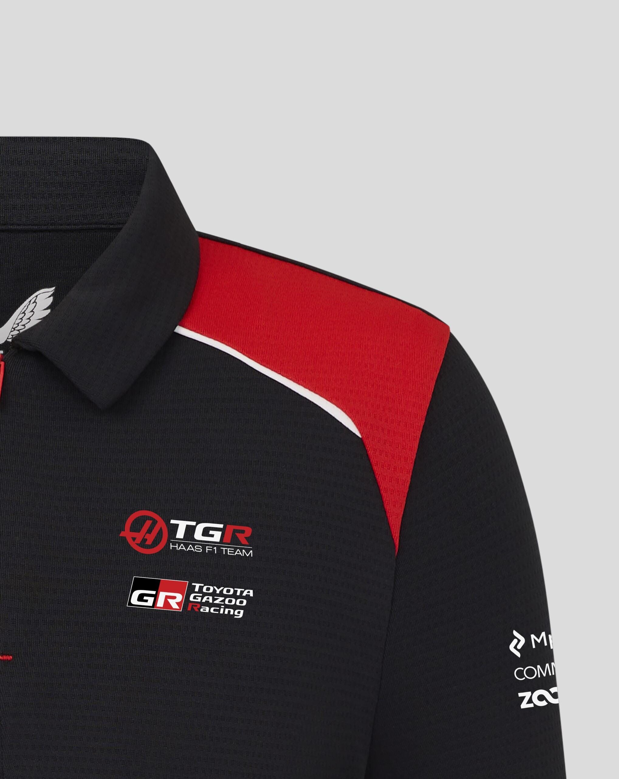 Haas Racing F1 2026 Kids Team Polo Shirt - Youth Black Polos Haas F1 Racing Team 