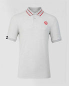 Haas Racing F1 Small Logo Polo Shirt - Grey Marl Polos Haas F1 Racing Team 