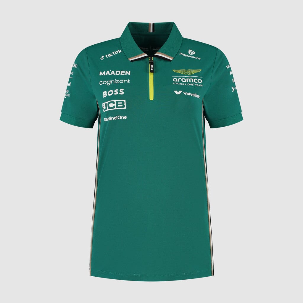 Aston Martin F1 2025 Women's Team Polo Shirt - Green Polos Aston Martin F1 