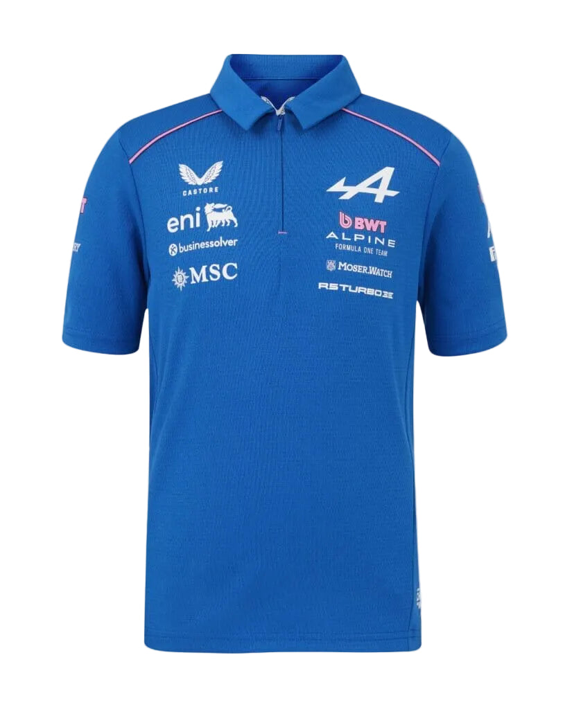 Alpine Racing F1 2026 Kids Team Polo Shirt - Youth Lapis Blue Polos Alpine 