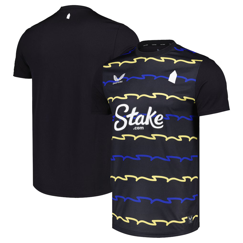 Everton Football Men's 3rd T-Shirt - Black Onyx T-shirts Castore Football 