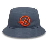 Haas Racing F1 New Era Seasonal Tapered Bucket Hat - Blue Hats Haas F1 Racing Team 