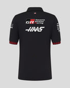 Haas Racing F1 2026 Kids Team Polo Shirt - Youth Black Polos Haas F1 Racing Team 
