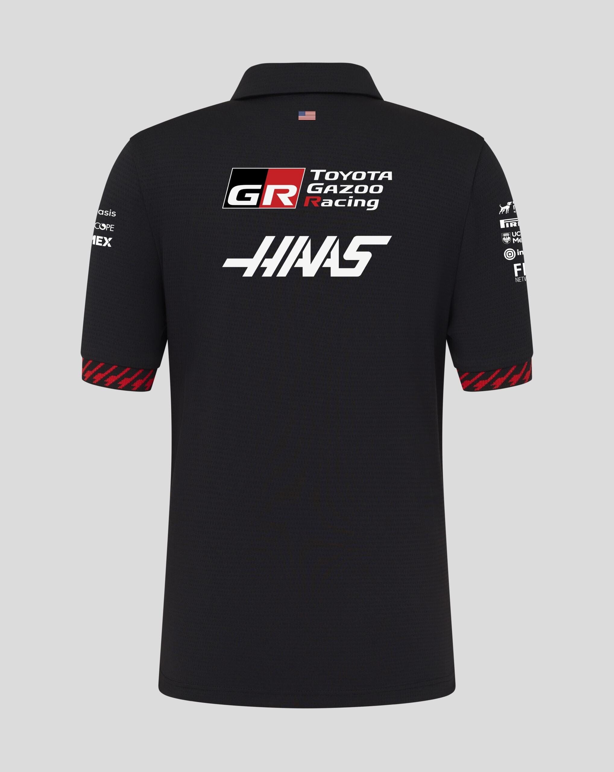 Haas Racing F1 2026 Kids Team Polo Shirt - Youth Black Polos Haas F1 Racing Team 