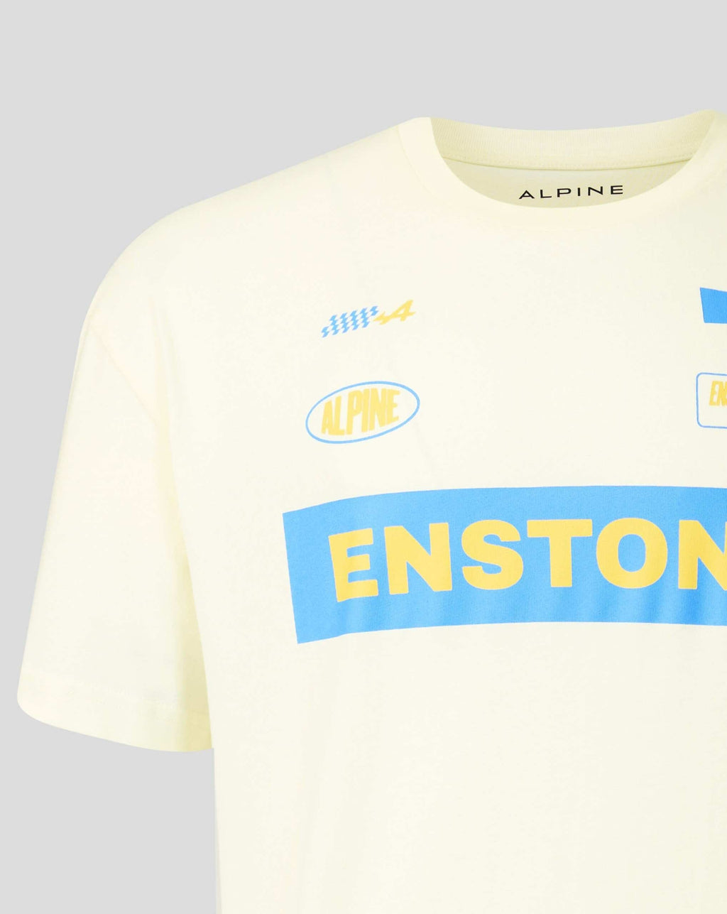 Alpine Racing F1 Classic Enstone T-Shirt - Cannoli Cream T-shirts Alpine 
